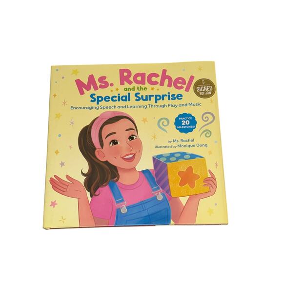 MS RACHEL & the Special Surprise Encouraging Speech & Learning SIGNED AUTOGRAPH